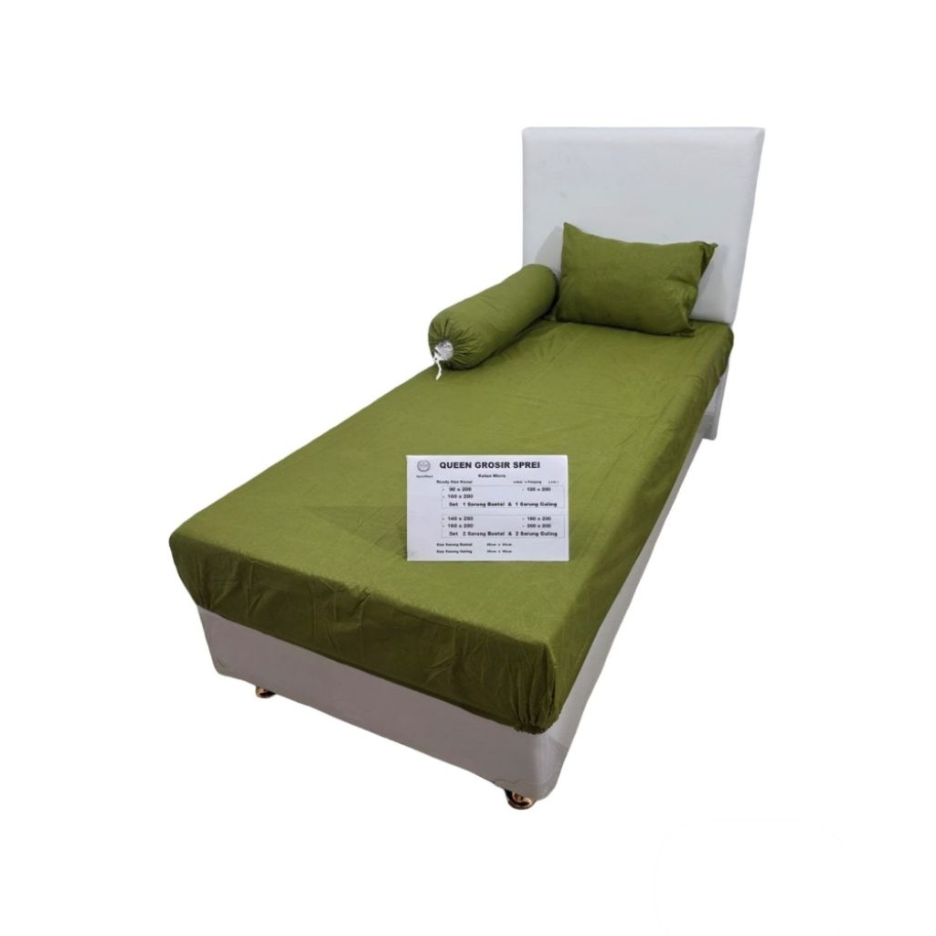 Sprei 180x200 Polos Motif Aesthetic Homemade Karakter Murah
