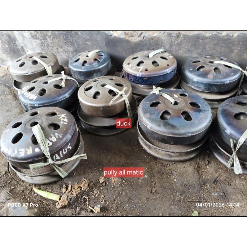 pully belakang vario 125 beat fi vario 110 beat karbu original pully set all matic ori normal