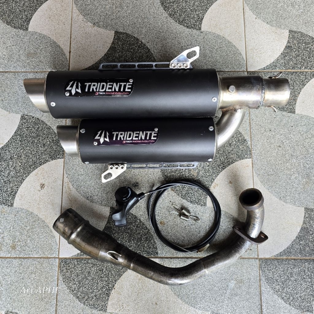 knalpot TRIDENTE F22 original XMAX 250 OLD fullsystem