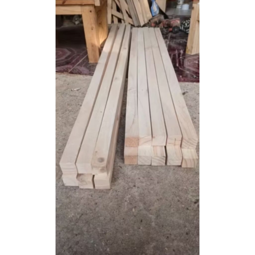 KAYU RENG KASO 3X4 sudah di amplas