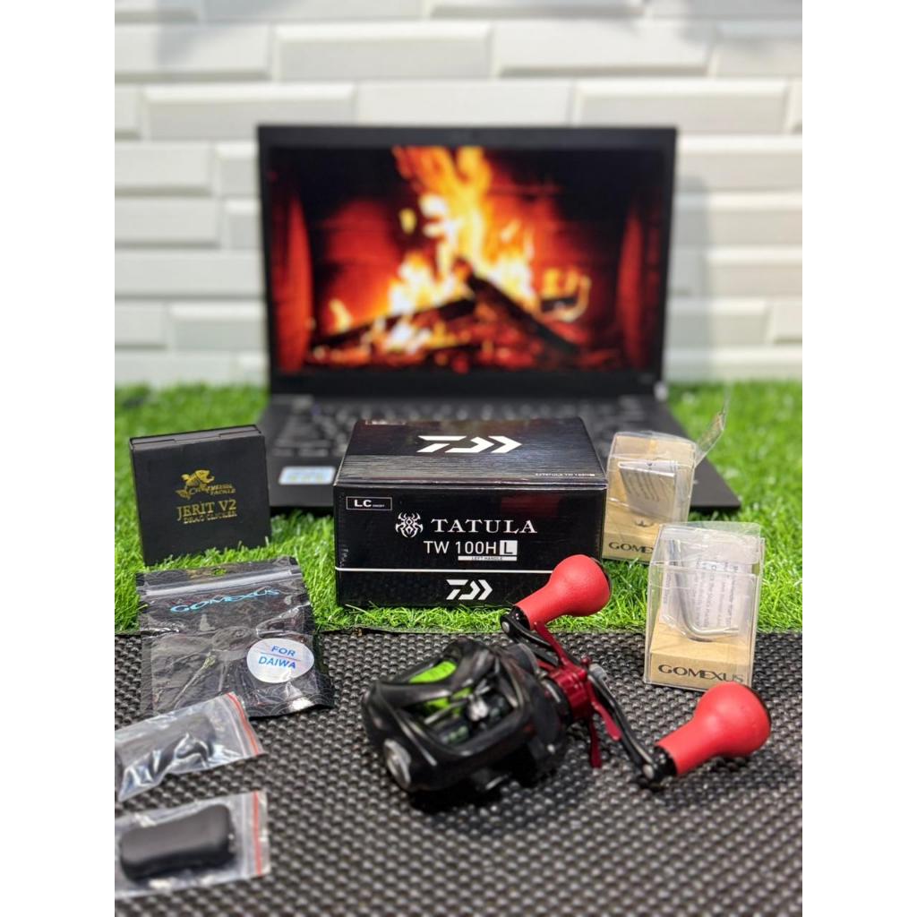 Reel BC DAIWA Tatula TW 100 HL Kondisi Seken Full Gomexus dan Drag Clickler Jerit V2