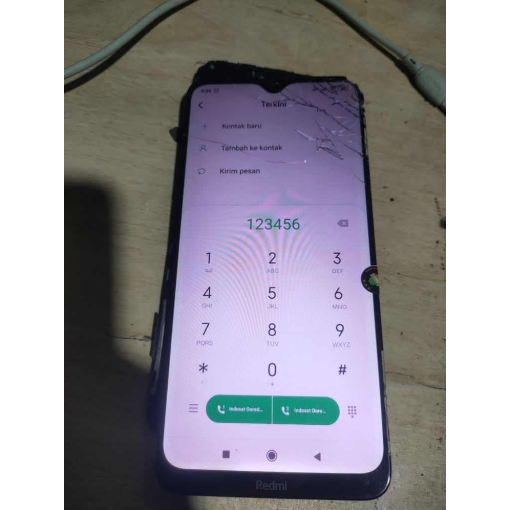 Lcd Redmi 8a 8a pro original copotan minus Tc retak normal