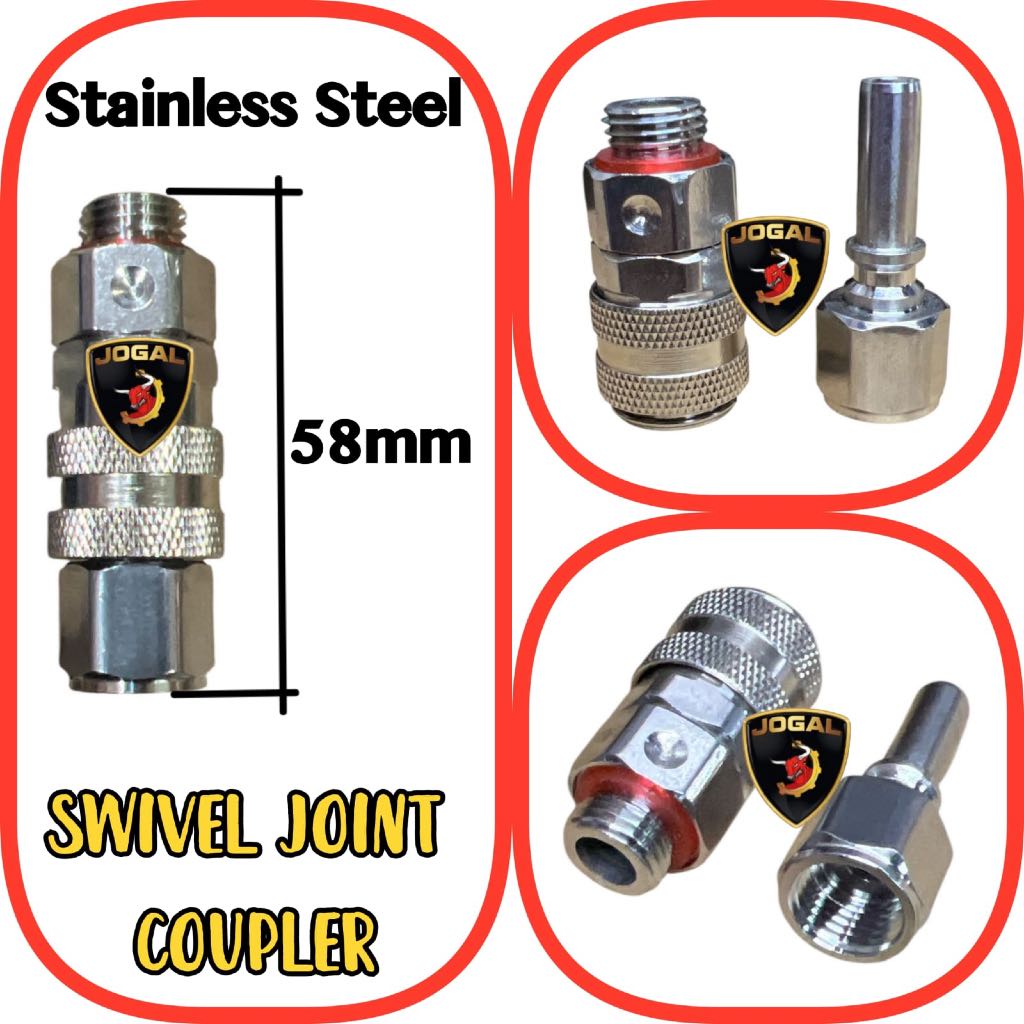 JOGAL SWIVEL JOIN LONCAT - swivel join anti kusut stainless steel - quick release lompat untuk spray