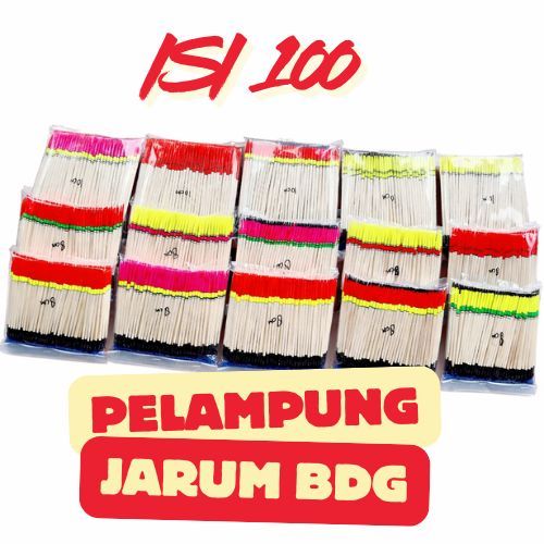 ISI 100 PCS Pelampung Pancing Jarum Kawat 6cm, 8cm, 10cm Motif Batik / Kumbul Ikan Mas Sensitif