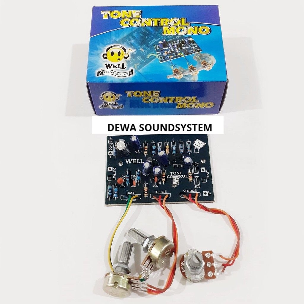 Kit Tone Control Mono Amplifier Dengan 3 Potensio
