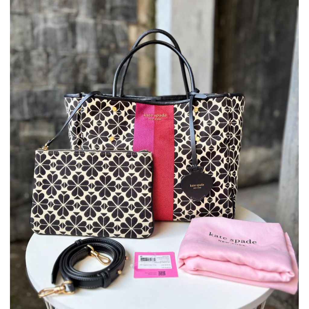 like new ks flower jacquard striped