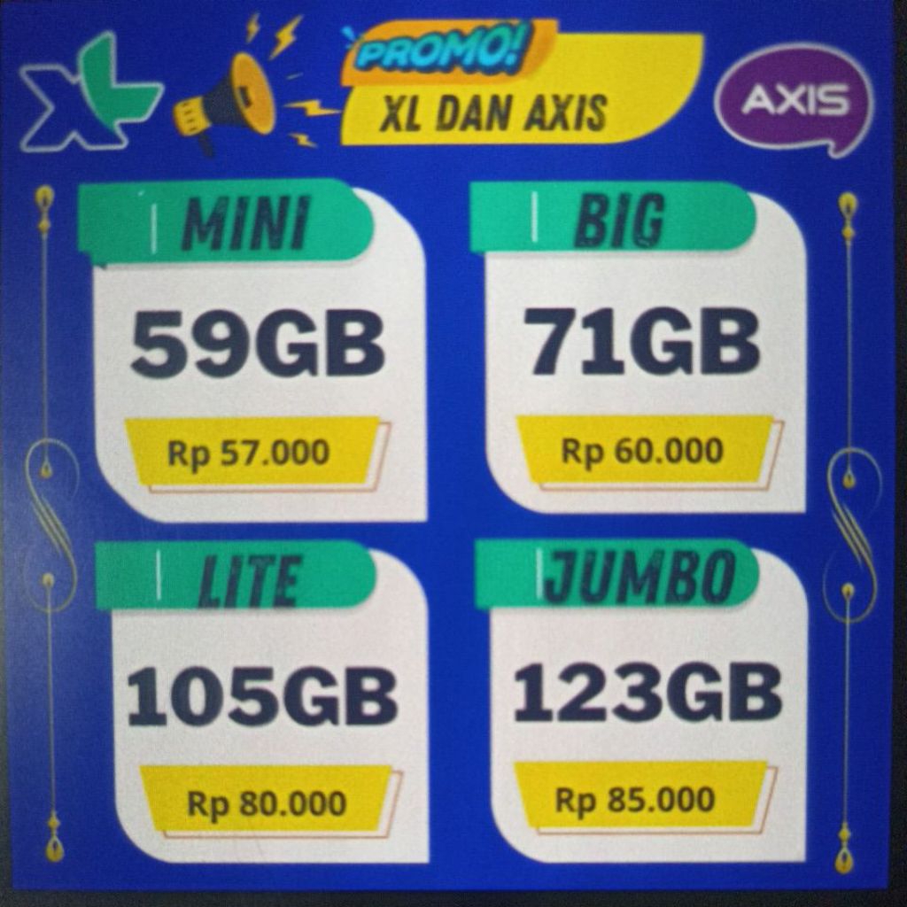 Paket Data XL Axis 24 Jam Full Kuota Utama 24 Jam