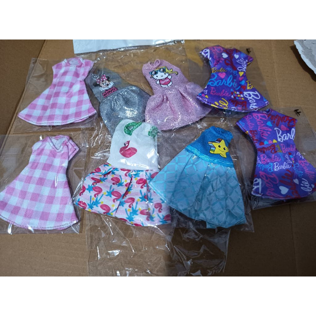 Aksesoris Barbie Chelsea Kelly Baju Sepatu Kacamata Bando Chelsea