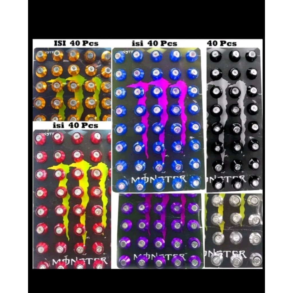 baut L/ring monel variasi isi 40pcs/baut variasi