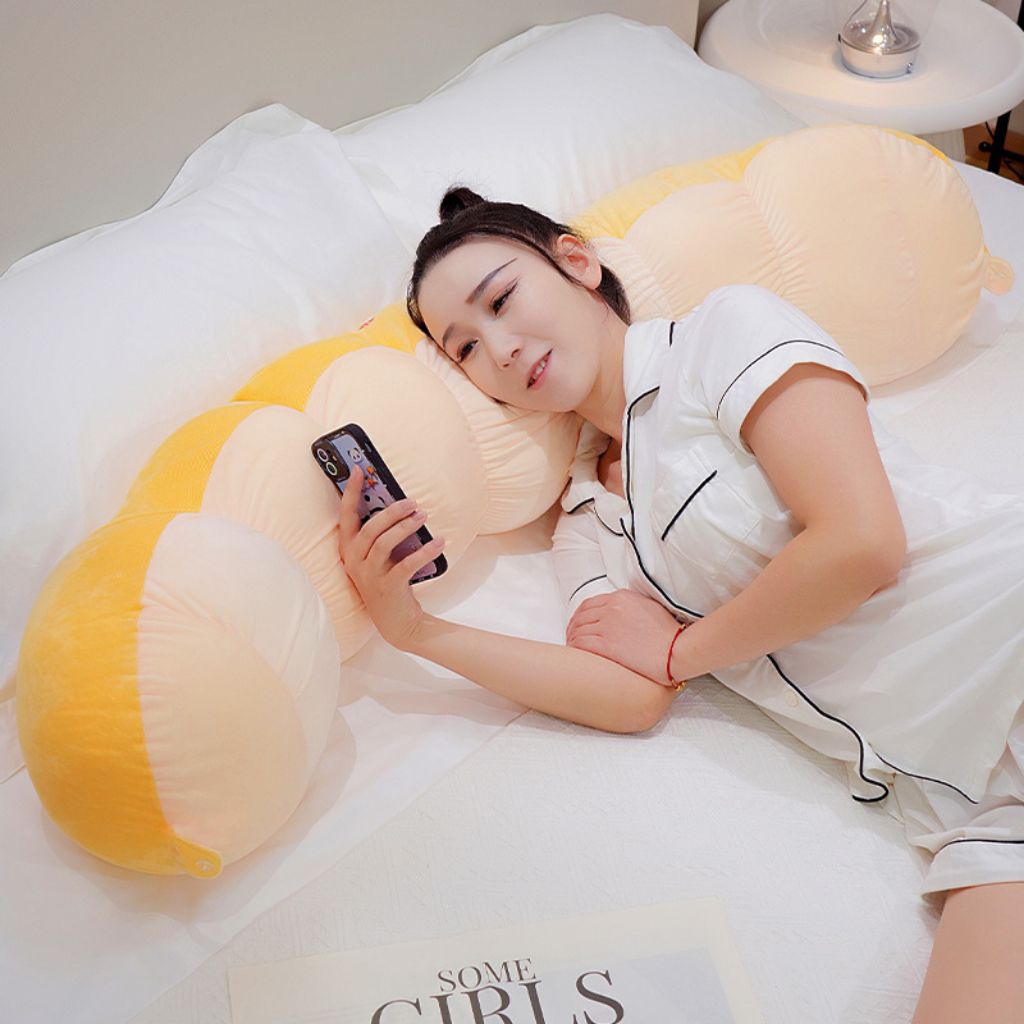Guling Jumbo Kacang Polong Kartun Baru Multifungsi,Bantal Guling Panjang 110cm Lembut Dan Empuk, Nya