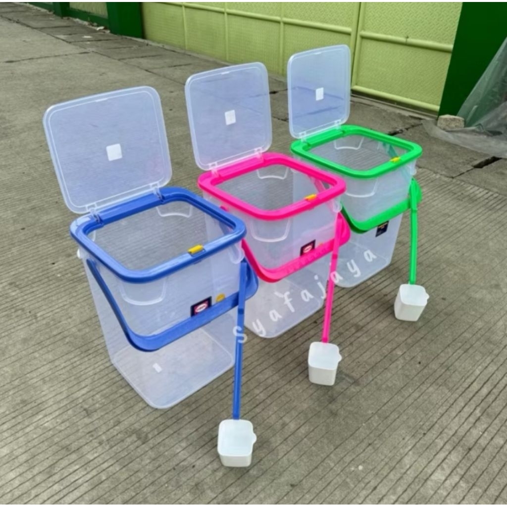 SHINPO - Toples Es Buah Gayung 36,5 Liter/ Aquarium Es Kelapa / Toples Es Buah Shinpo