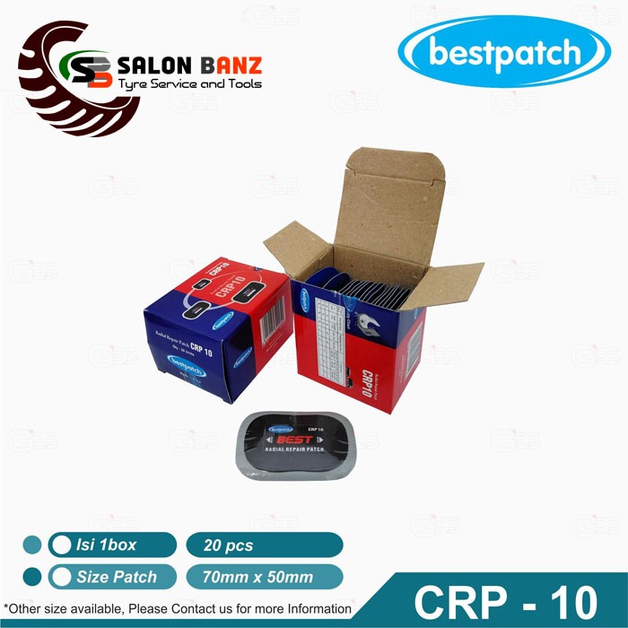 Bestpatch CRP 10 Karet Tambal Ban Tip top / Bestpatch Karet Tambal Ban Luar
