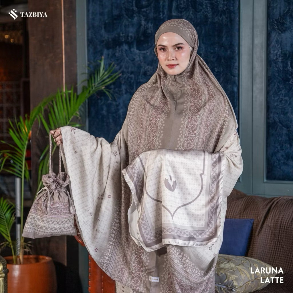 MUKENA TAZBIYA LARUNA SERIES | MUKENA RAYON DEWASA 2IN SET SAJADAH | MUKENA SAJADAH