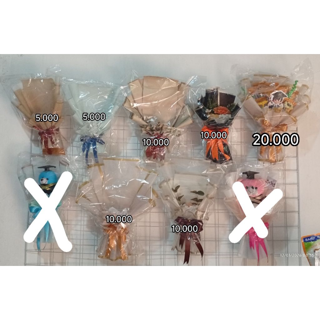 buket ready stok stok lama