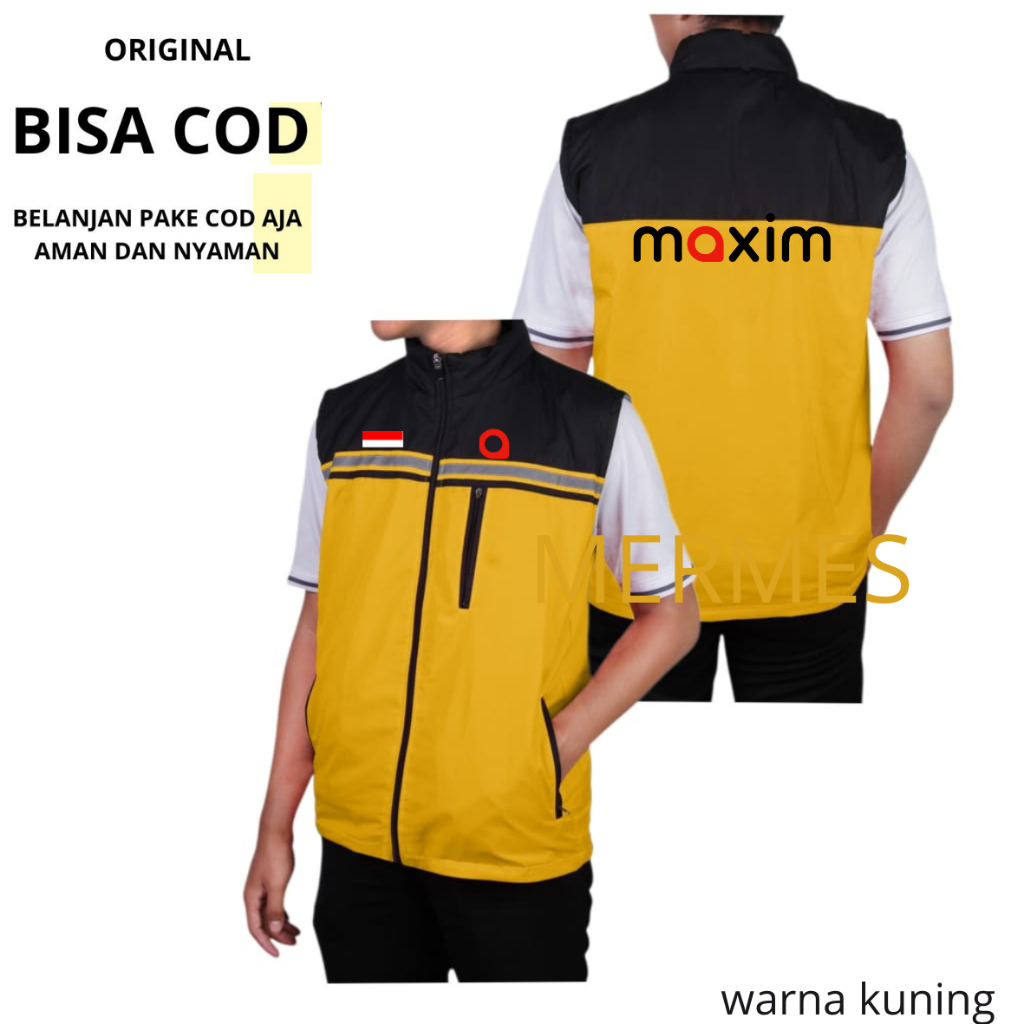 Termurah Rompi Maxim Terbaru 2026 Keren Ready Stock/Rompi Ojol Pria Maxim / Rompi Pria Maxim / Vest 