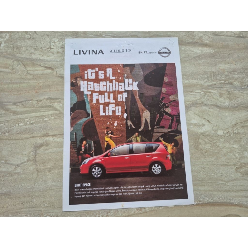 brosur katalog mobil nissan livina x gear 2008 flyer