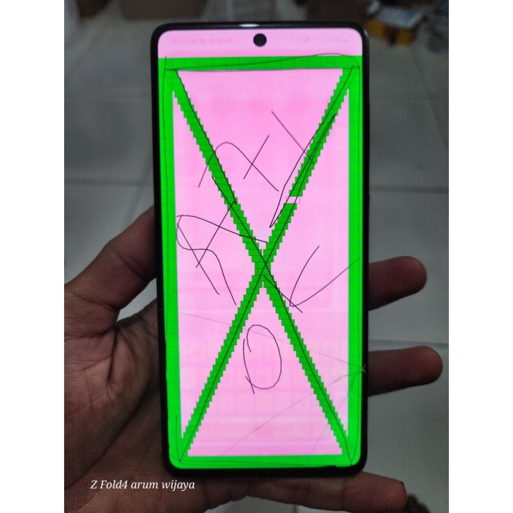 lcd samsung a71 original copotan minus