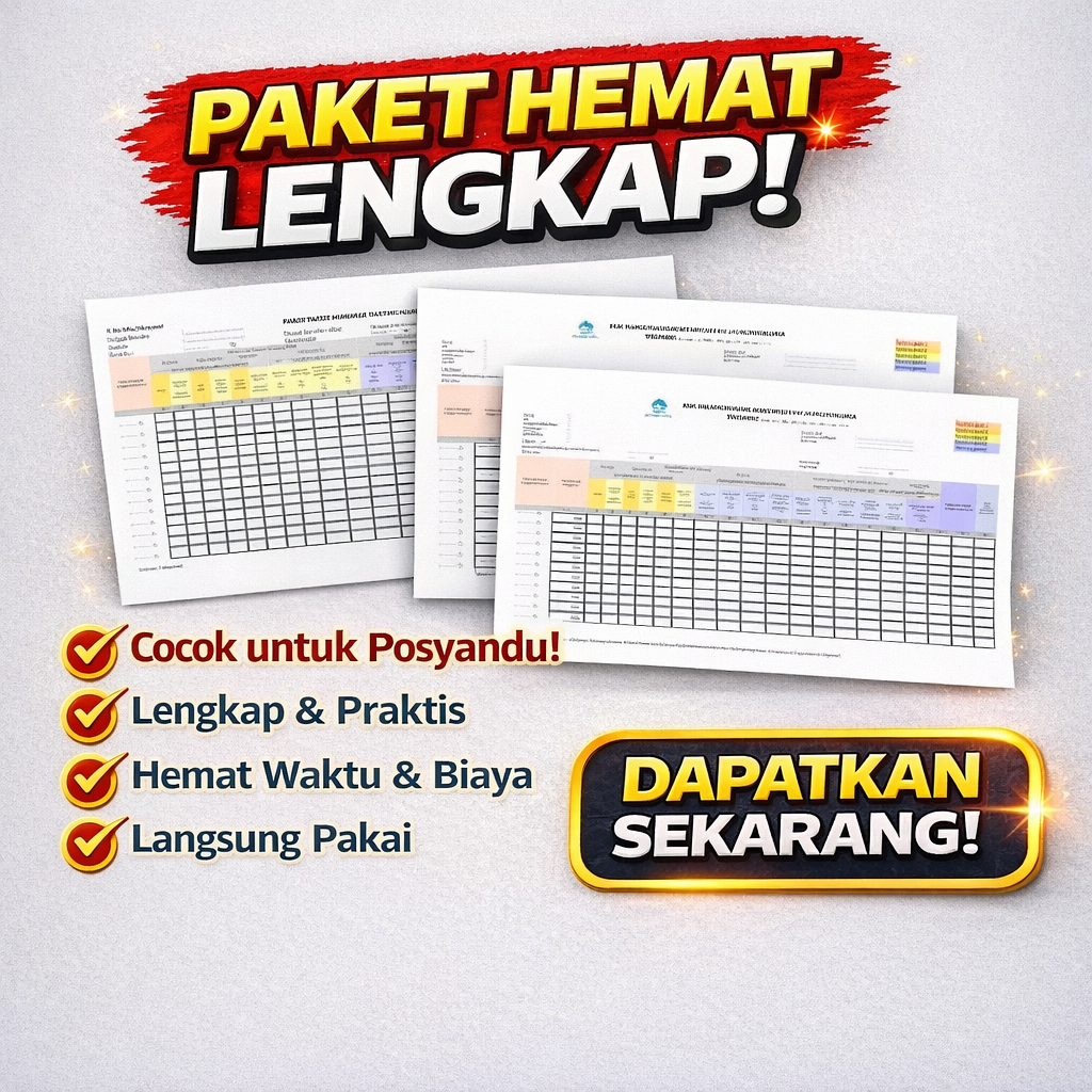 Promo Lembar ILP | ILP Posyandu | Kertas ILP Posyandu | Formulir Posyandu