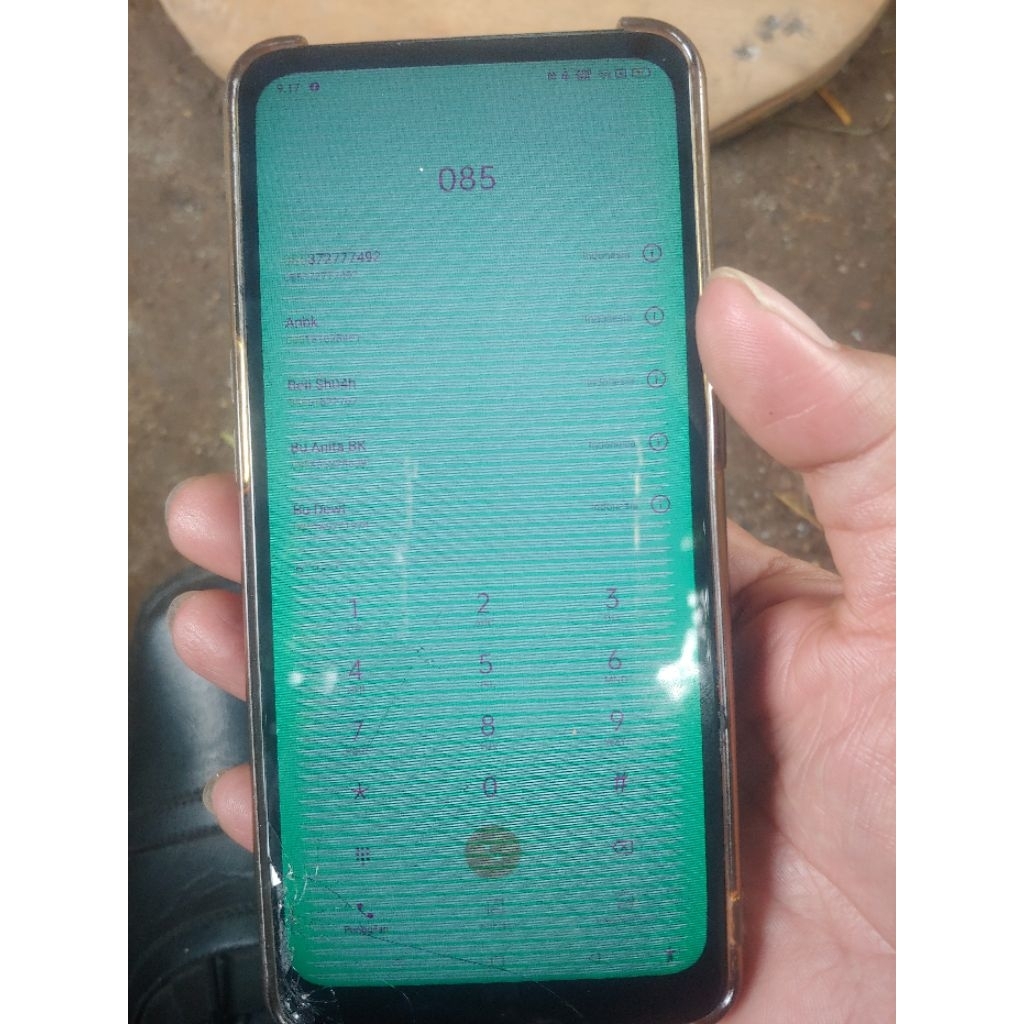 oppo reno 2 sirip hiu minus lcd