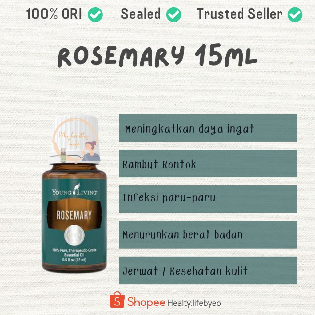Rosemary 15ml young living rosemary essential oil rosemary yleo