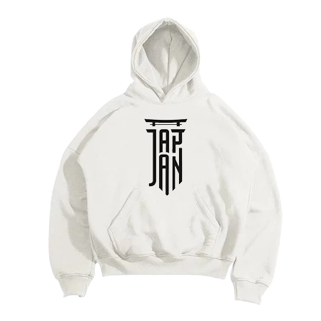 VinsV Hoodie - Hoodie Oversize Boxy JAPAN White