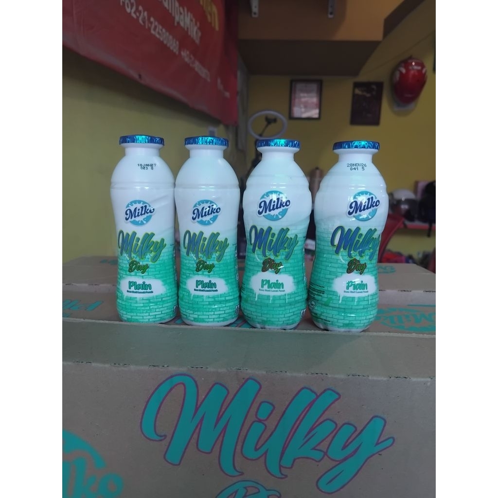 Milko Milky Day Susu Plain 115 ml/36 botol