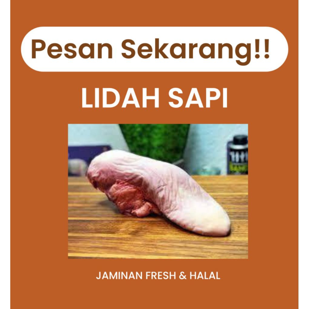 LIDAH SAPI SEGAR DAN HALAL