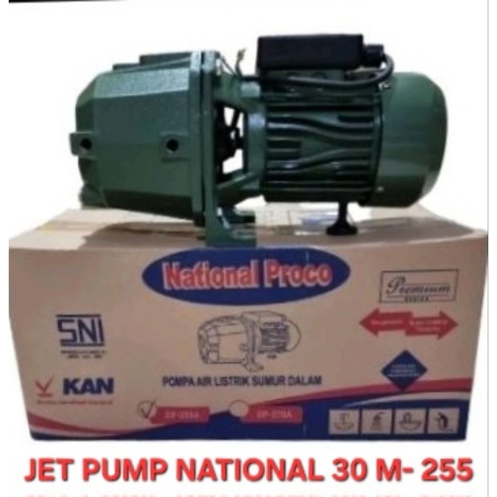 MESIN POMPA AIR LISTRIK JET PUMP OTOMATIS NATIONAL NASIONAL PROCO/ DABALTO TIPE 255- 30 METER dan 40
