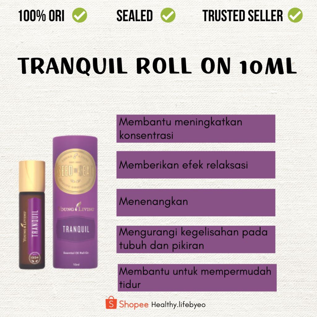 Tranquill roll on 10ml young living essential oil