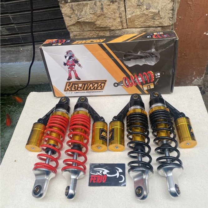 Shockbreaker  tabung kojima Hyper-01 280mm shock belakang Merah Hitam