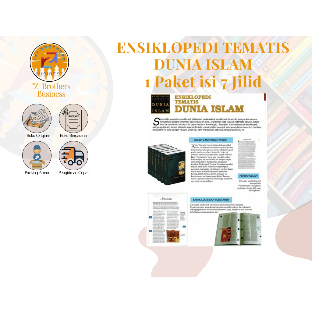 Buku ENSIKLOPEDI TEMATIS DUNIA ISLAM - 1 Paket isi 7 Jilid