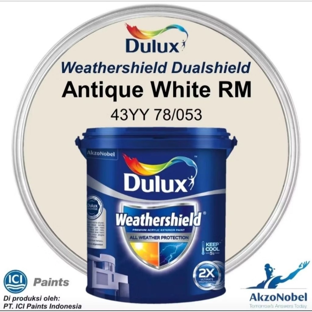 Cat Tembok Dulux Weathershield 20Ltr - Antique White