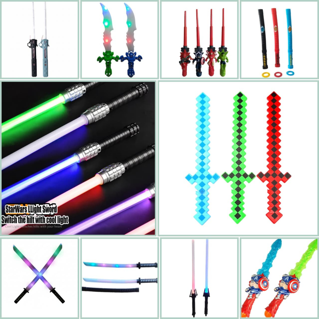 Dtoyz- Aneka Mainan Anak Tongkat Lampu Baterai Mainan Tongkat Anak  Lampu Avengger MiniCraft