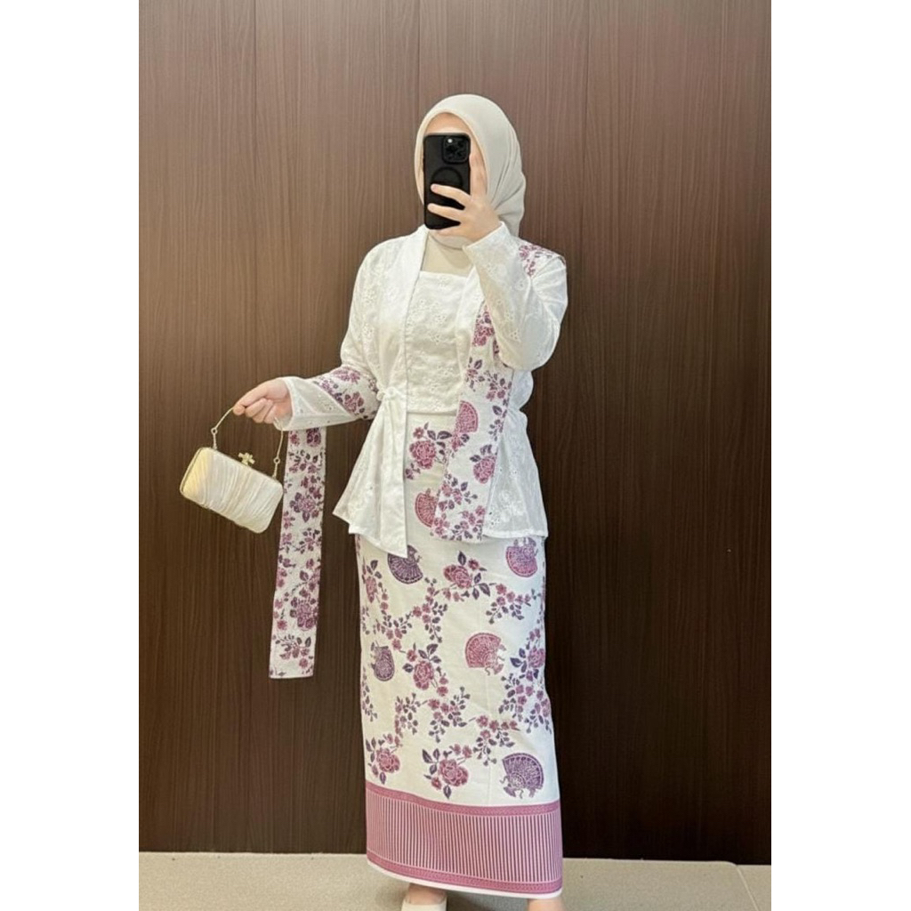 Rok span dan slendang jarik wanita/bawahan rok wanita