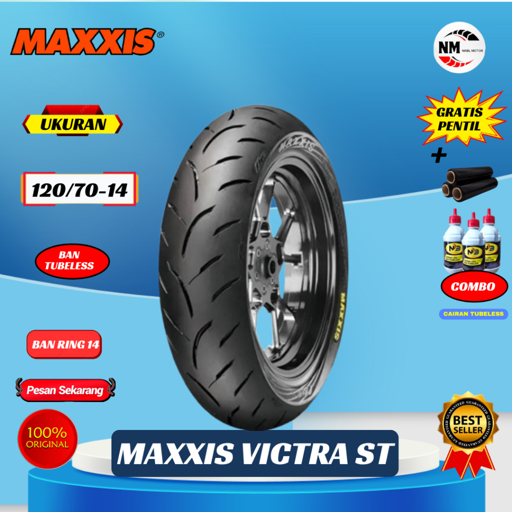 BAN MAXXIS VICTRA S98 120/70 RING 14 TUBELESS