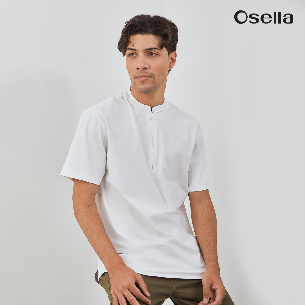 Osella Quickdry & Anti Uv Upf 50+ Knit Top 20216602 | Atasan Raya Koko Lengan Pendek Pria