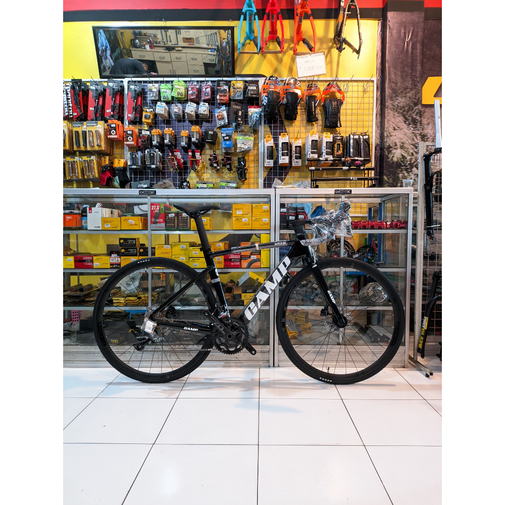Sepeda Roadbike Camp SR3 Si Clean Look 2x9 Speed Shimani Sora
