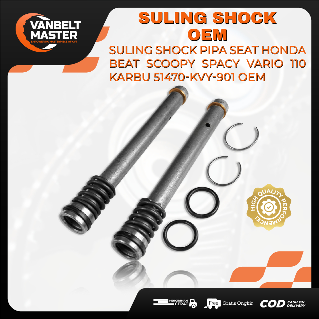 OEM Suling Shock Depan SET Beat Vario Scoopy Spacy 110 Karbu KVY