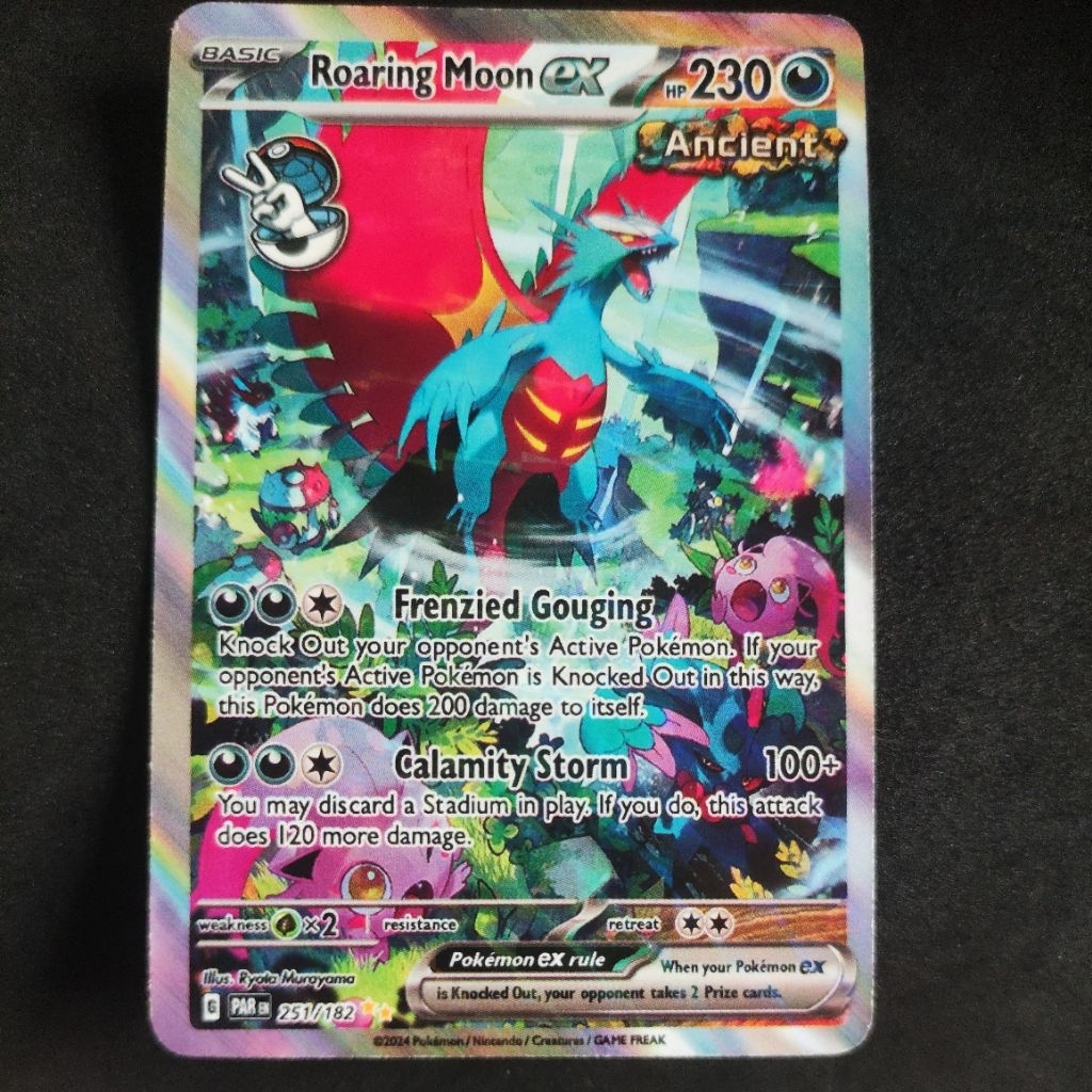 kartu pokemon non original roaring moon ex