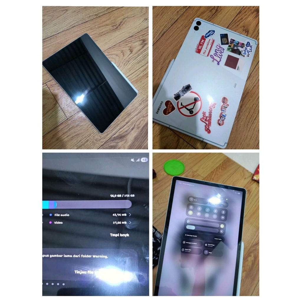 Samsung tab s9 fe+ plus 5G 12/256 GB second mulus