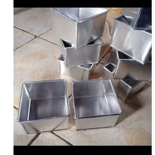 loyang kue tawar manis 10 x 10 x 5 aluminium