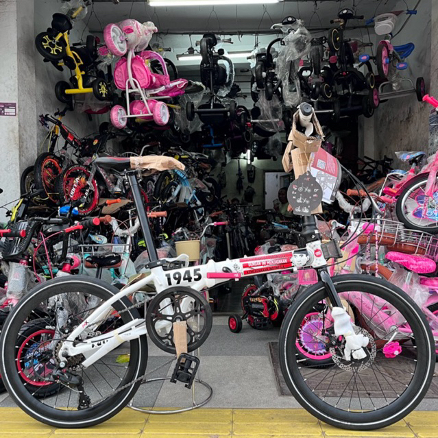 Premium Sepeda Lipat 20 Inch Fold X Damn I love Indonesia (Rem Cakram) Free Helm