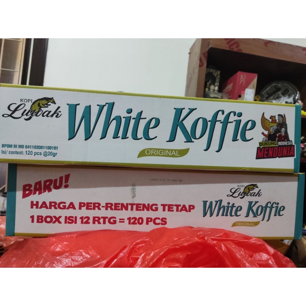 Luwak White Koffie Original 1 dus isi 120 pcs