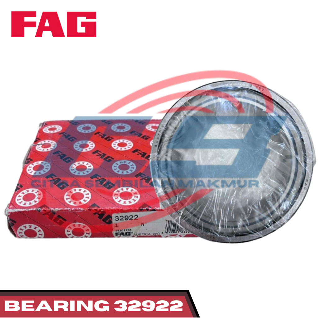 FAG TAPERED ROLLER BEARING 32922 BEARING MERK FAG ORIGINAL MADE IN AUSTRIA