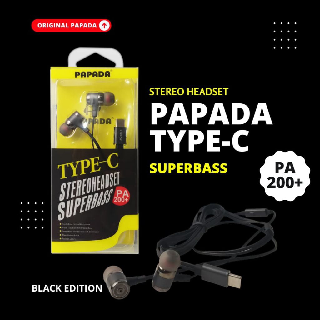 Hf / Handsfrer / Headset Papada PA200+ Type C
