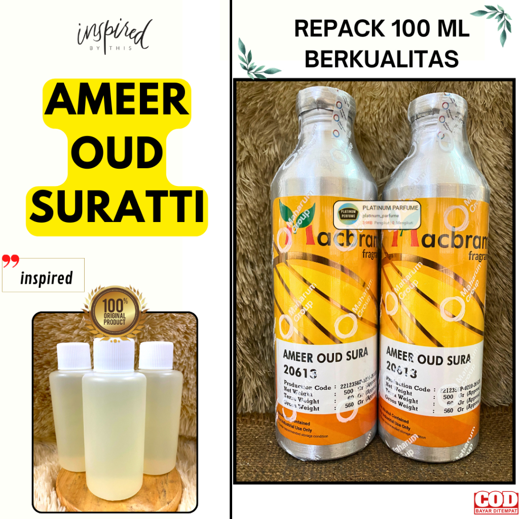 Bibit Parfum AMEER AL OUD SURRATI 100 ML By MACBRAME