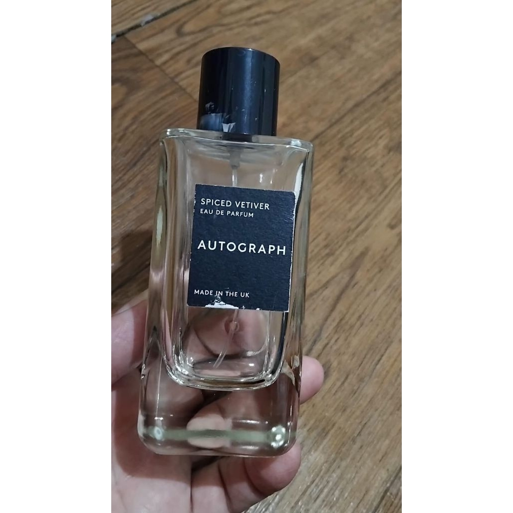 Preloved Original Parfum Marks & Spencer Autograph Spiced Vetiver Eau de Parfum TANPA BOX