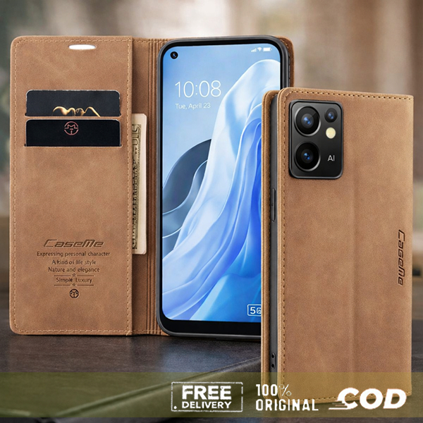 Casing OPPO RENO 7 4G RENO7 5G 7Z 5G Caseme Case Dompet Kulit dengan slot kartu
