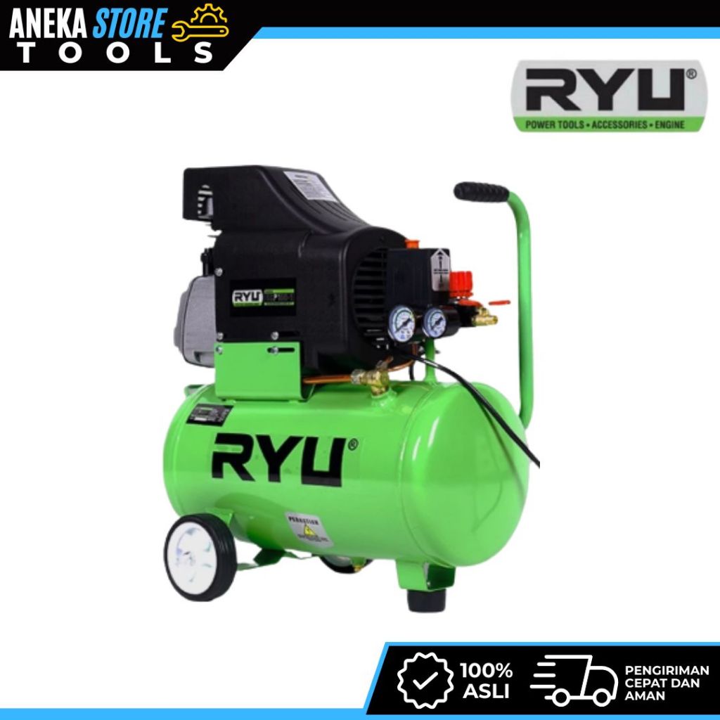 Ryu Compressor 25 liter RCP100-1 - mesin kompresor angin