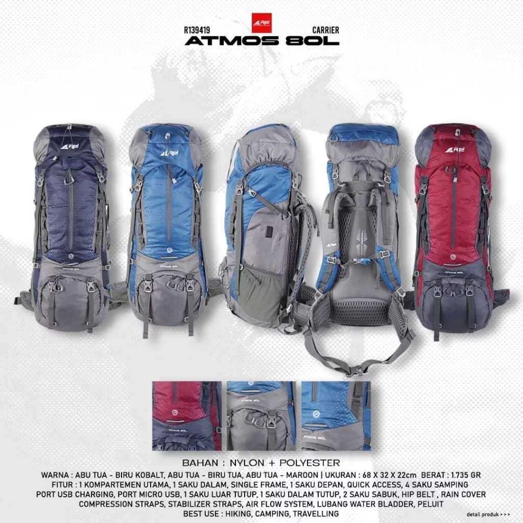 Tas Gunung / Carrier Atmos 80 Liter Arei Outdoorgear Original
